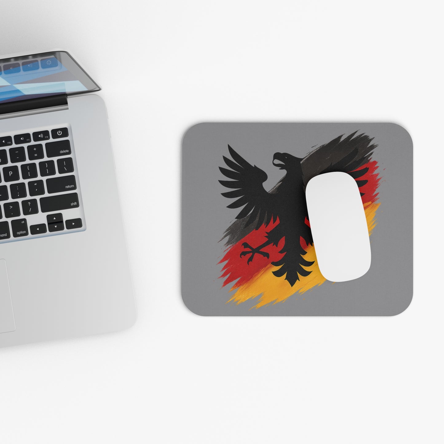 Deutscher Adler Mousepad | Rutschfeste Mausmatte Schwarz-Rot-Gold
