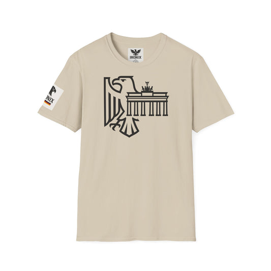 Berlin Adler T-Shirt | Unisex Softstyle Tee mit Brandenburger Tor