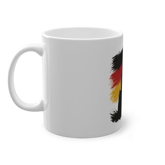 Kölner Dom Kaffeebecher | Keramik Mug 11 oz Schwarz-Rot-Gold