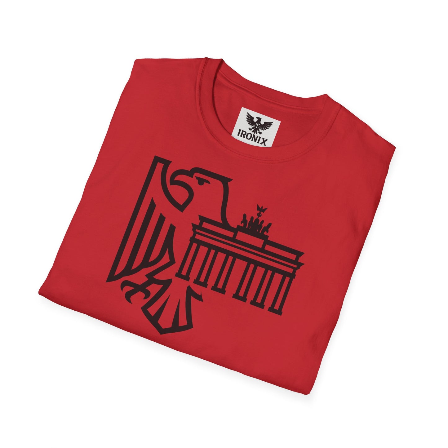 Berlin Adler T-Shirt | Unisex Softstyle Tee mit Brandenburger Tor