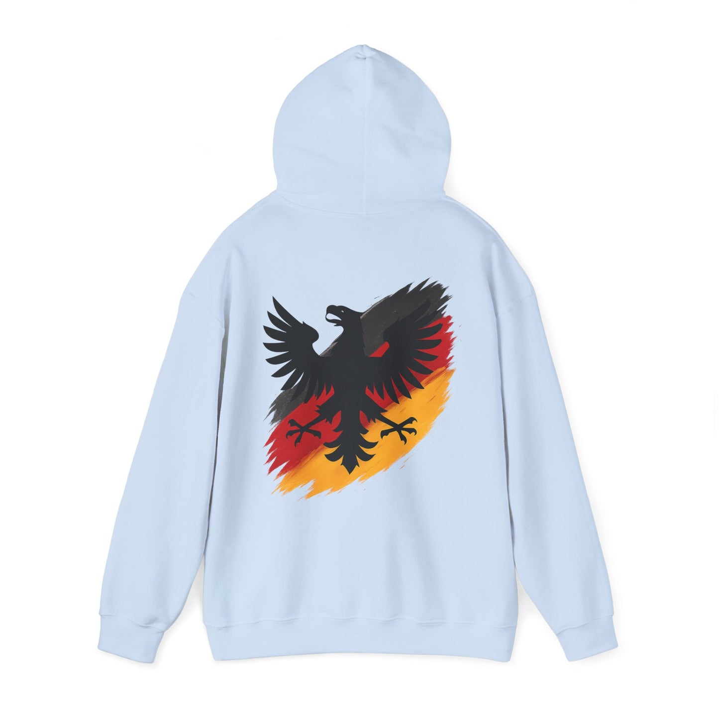 Deutscher Adler Hoodie | Unisex Heavy Blend™ Kapuzenpullover Schwarz-Rot-Gold