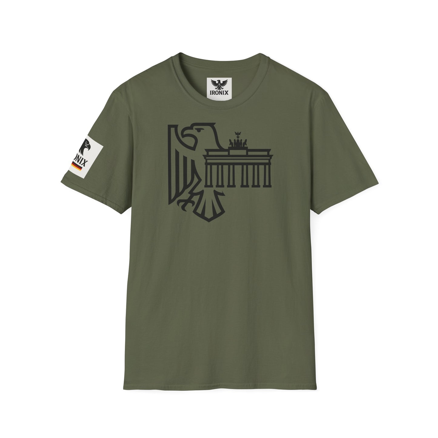 Berlin Adler T-Shirt | Unisex Softstyle Tee mit Brandenburger Tor