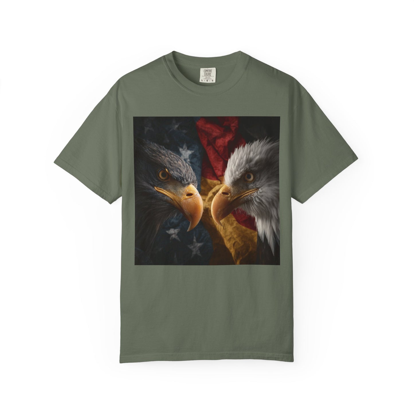 Deutsch-Amerikanische Freundschaft T-Shirt | Adler-Motiv in alter deutscher Schrift | Unisex Graphic Tee, Geschenk für Patrioten, 4th of July & Tag der Deutschen Einheit