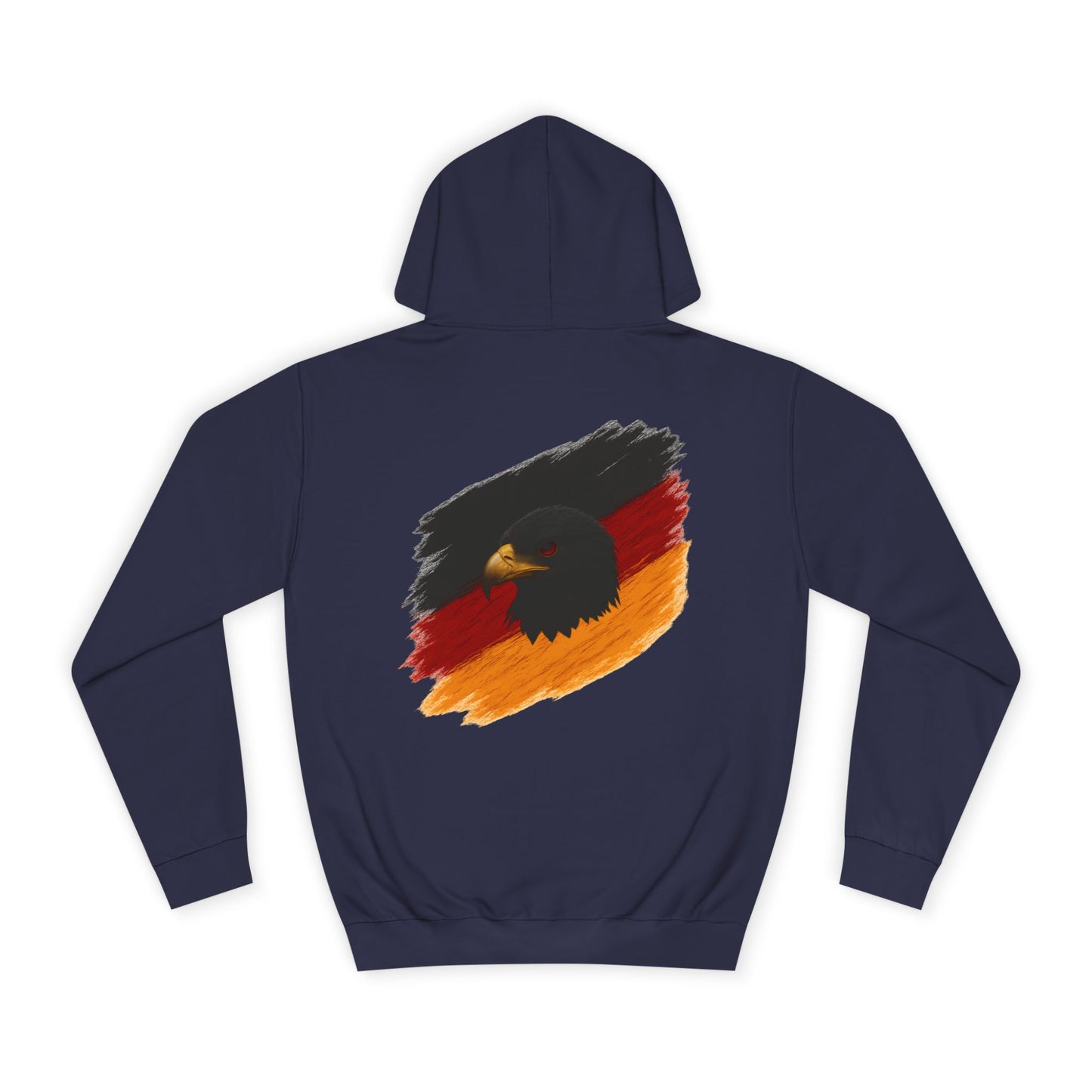 Adler Deutschland Hoodie | Unisex College Hoodie Schwarz-Rot-Gold