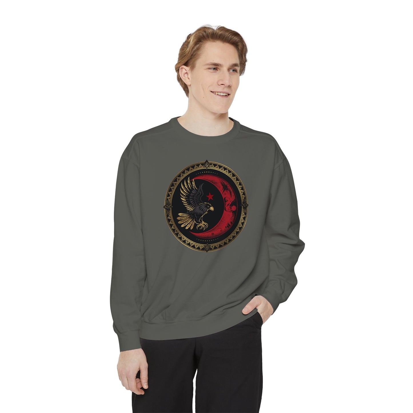 Deutsch-Türkische Freundschaft Sweatshirt – Zwei Kulturen, ein Stolz | Unisex Pullover mit Adler & Halbmond | Statement Sweater, Geschenkidee