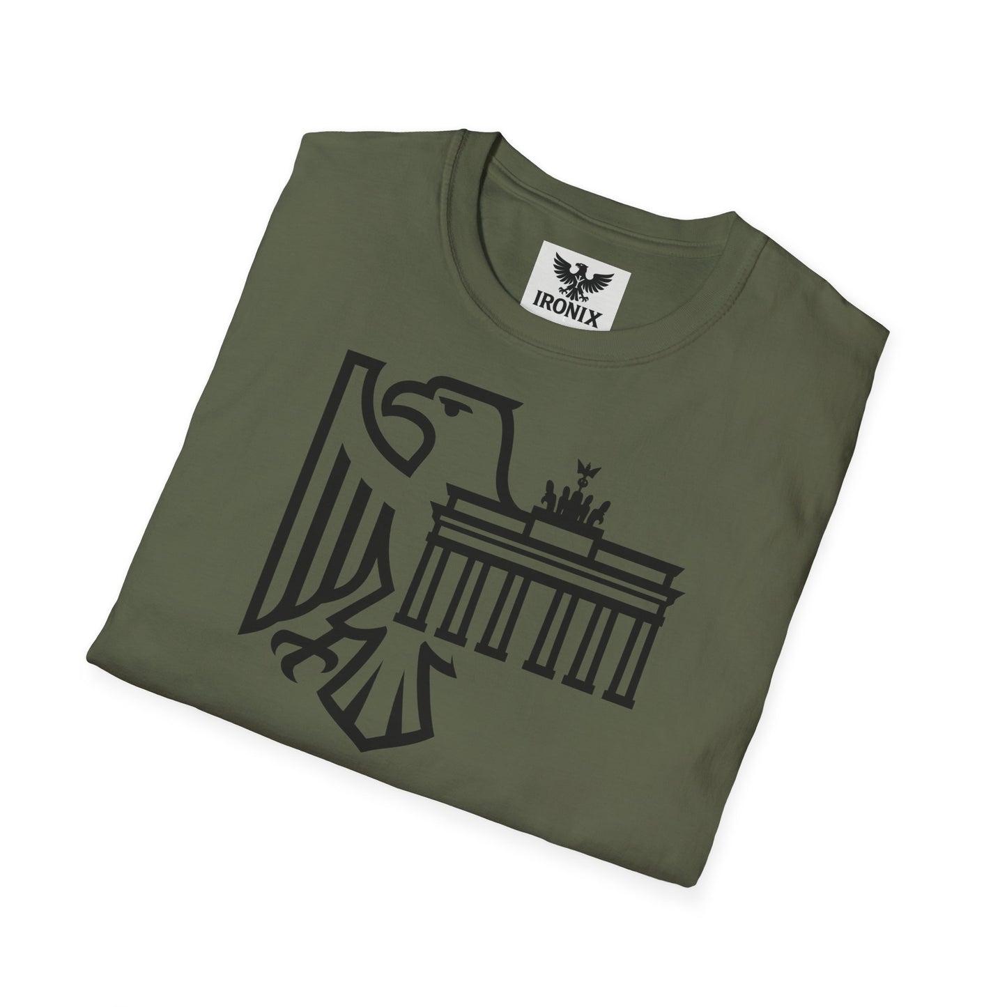 Berlin Adler T-Shirt | Unisex Softstyle Tee mit Brandenburger Tor
