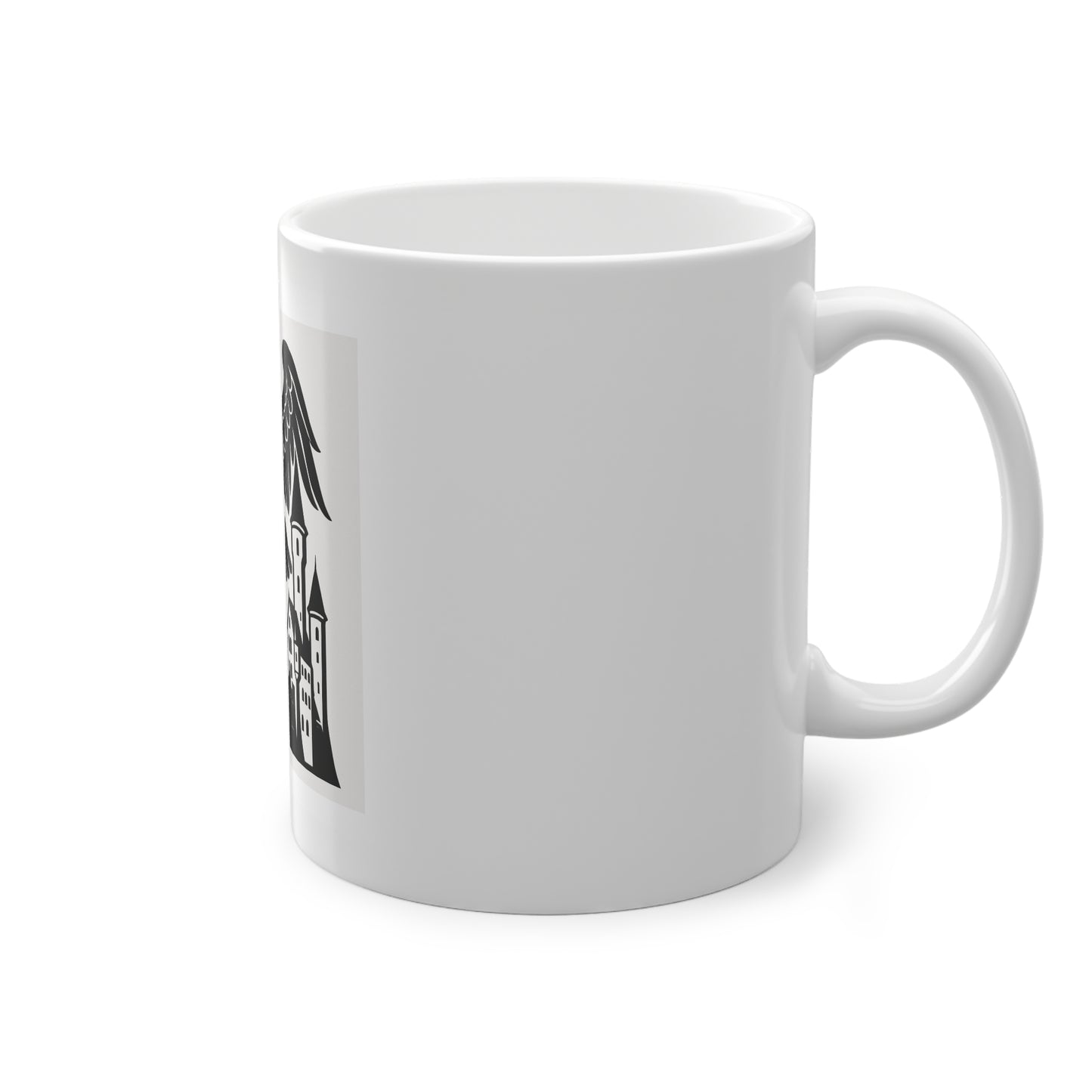 Adler & Burg Kaffeebecher | Keramik Mug 11 oz mit gotischem Motiv