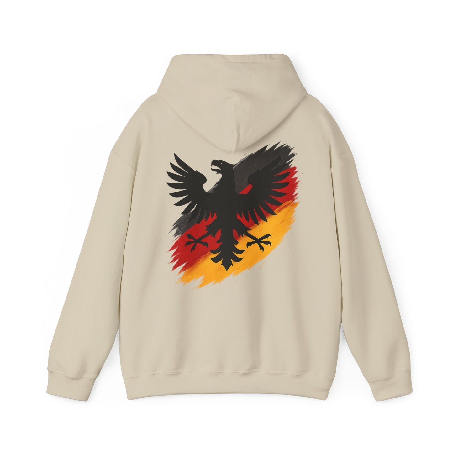 Deutscher Adler Hoodie | Unisex Heavy Blend™ Kapuzenpullover Schwarz-Rot-Gold