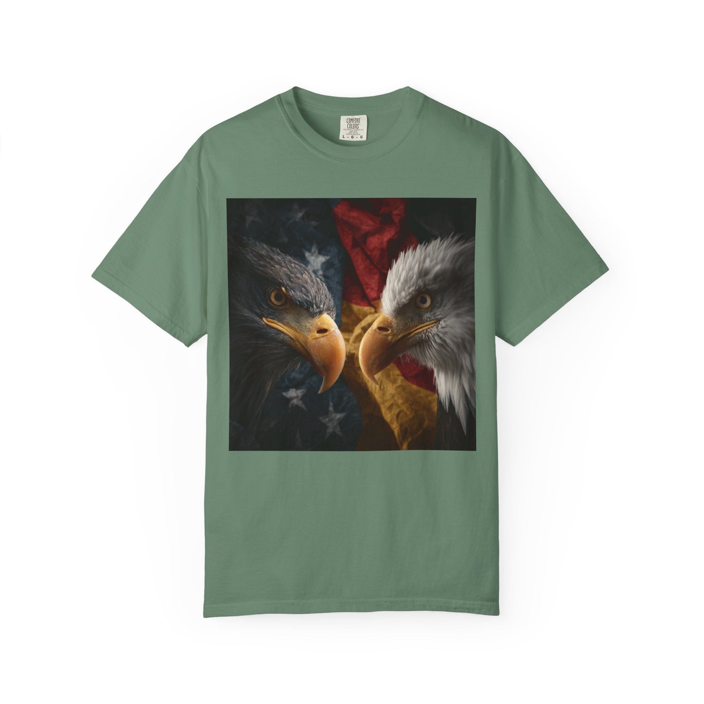 Deutsch-Amerikanische Freundschaft T-Shirt | Adler-Motiv in alter deutscher Schrift | Unisex Graphic Tee, Geschenk für Patrioten, 4th of July & Tag der Deutschen Einheit