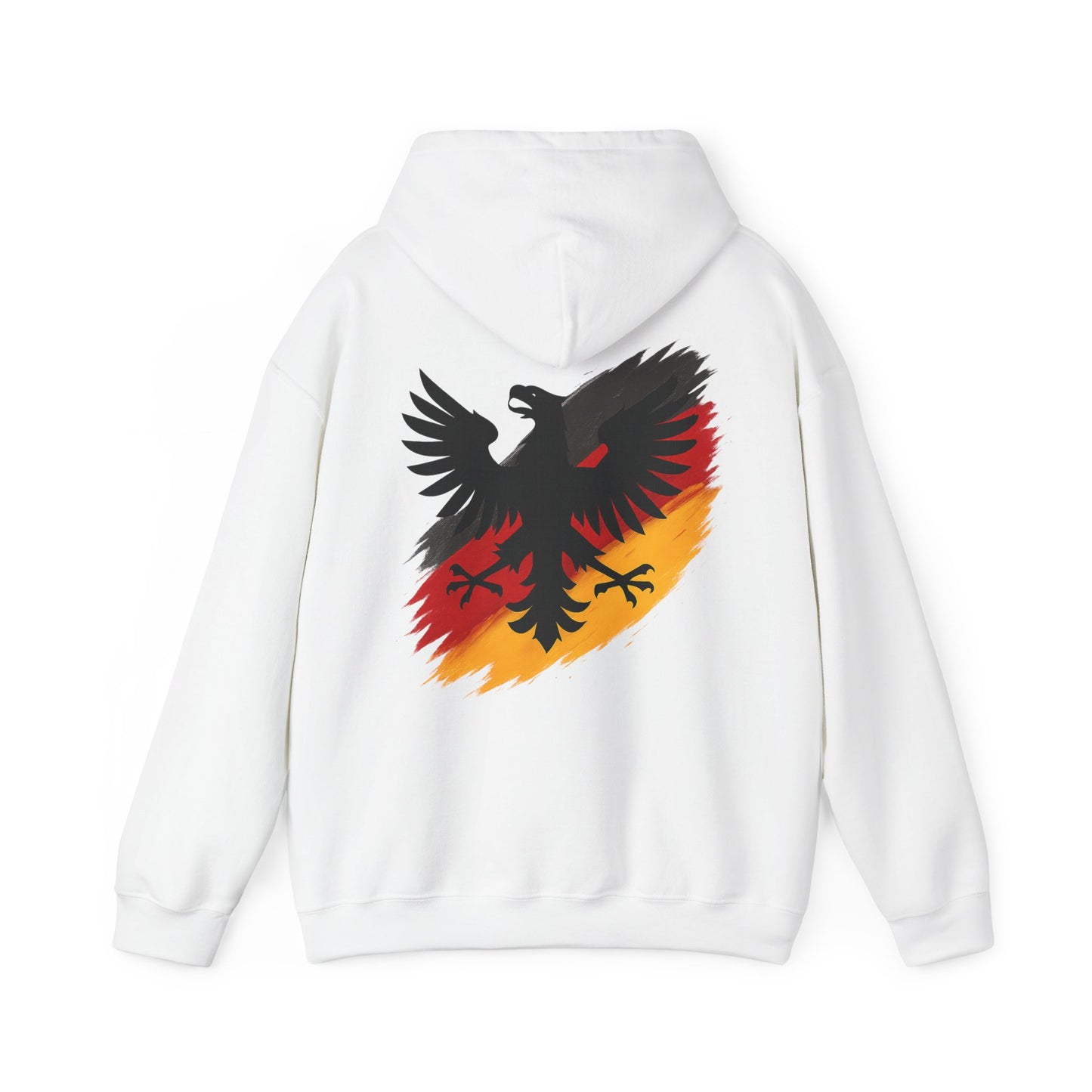 Deutscher Adler Hoodie | Unisex Heavy Blend™ Kapuzenpullover Schwarz-Rot-Gold