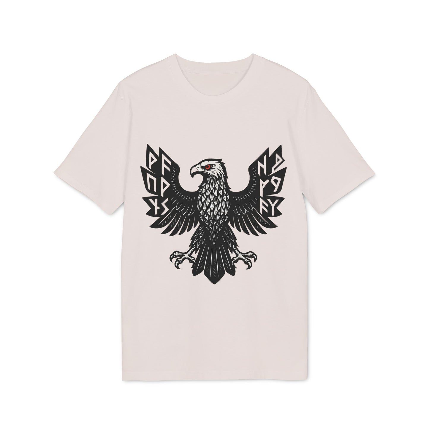 Edgy Graphic T-Shirt | Unisex Casual Wear mit schwarzem Adler – Modernes Streetwear-Design