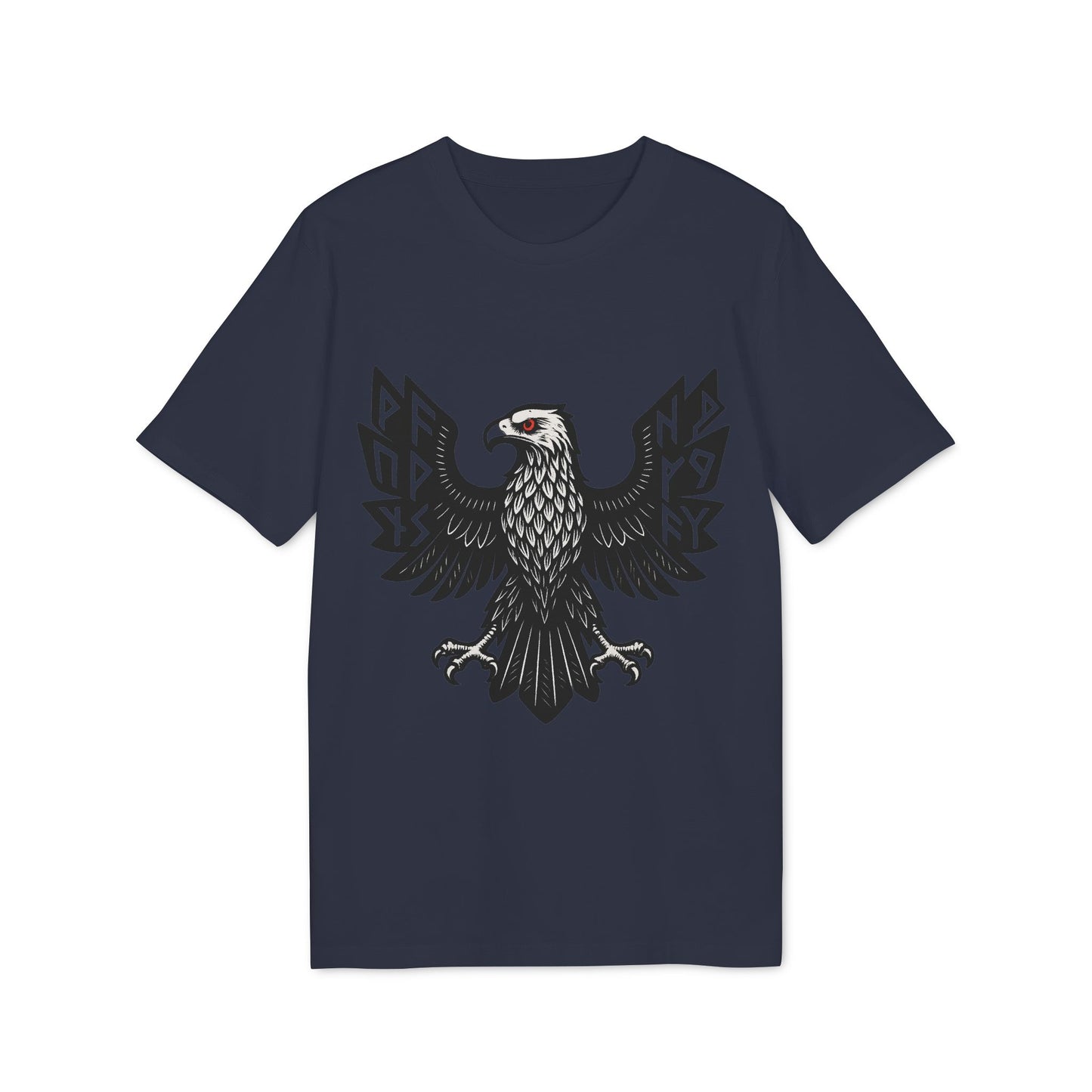 Edgy Graphic T-Shirt | Unisex Casual Wear mit schwarzem Adler – Modernes Streetwear-Design