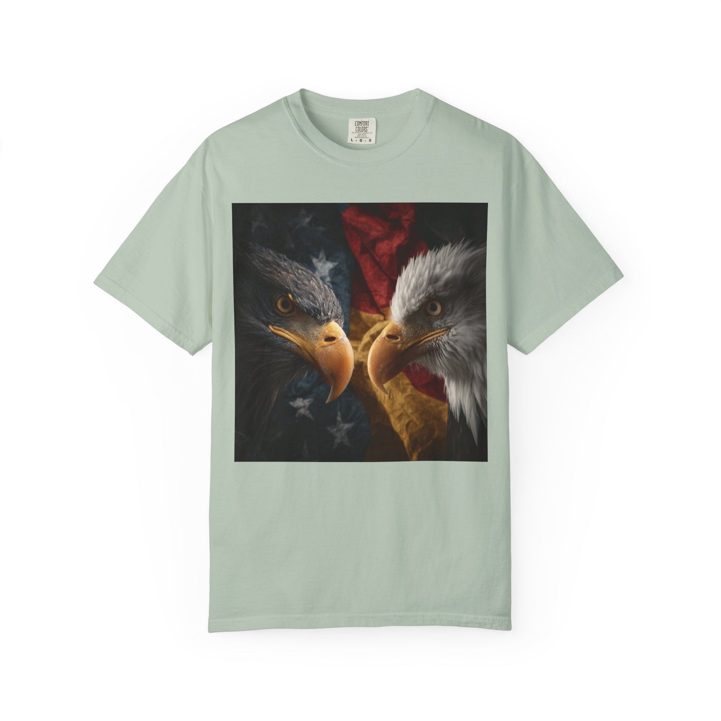 Deutsch-Amerikanische Freundschaft T-Shirt | Adler-Motiv in alter deutscher Schrift | Unisex Graphic Tee, Geschenk für Patrioten, 4th of July & Tag der Deutschen Einheit