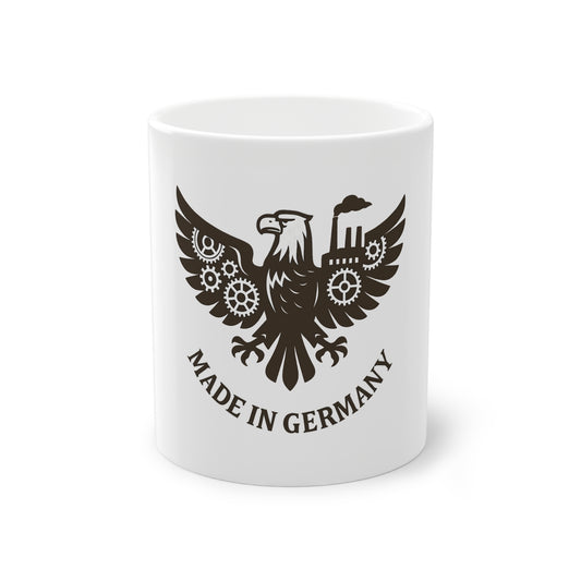 Adler Kaffeebecher | Keramik Mug 11 oz mit „Made in Germany“-Motiv