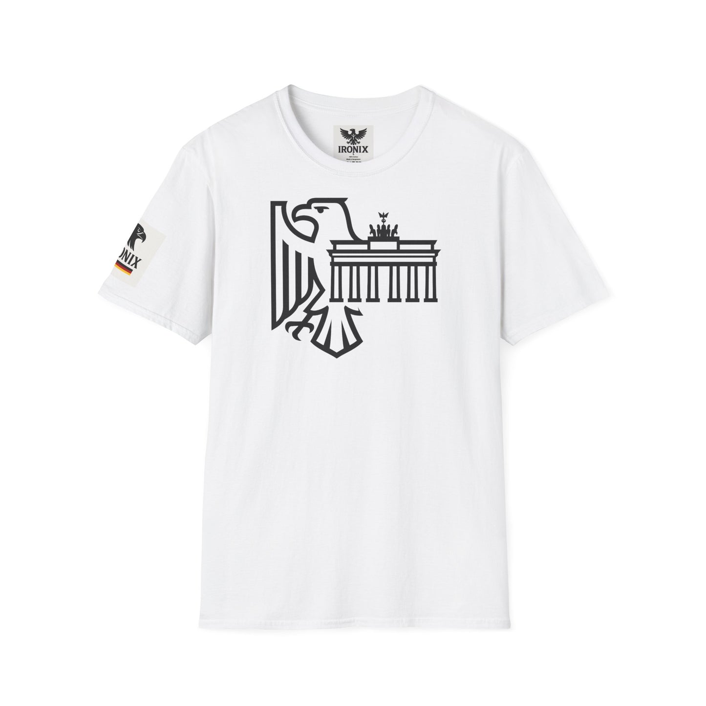 Berlin Adler T-Shirt | Unisex Softstyle Tee mit Brandenburger Tor