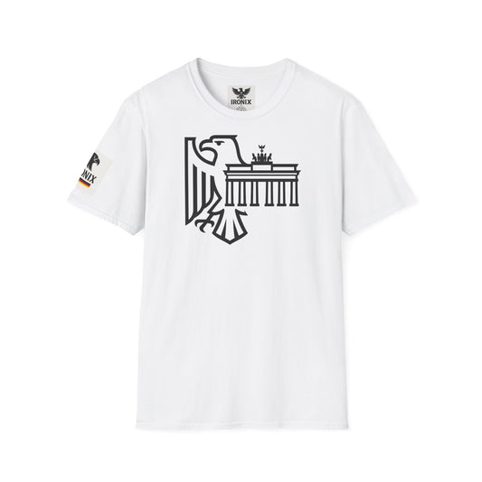 Berlin Adler T-Shirt | Unisex Softstyle Tee mit Brandenburger Tor