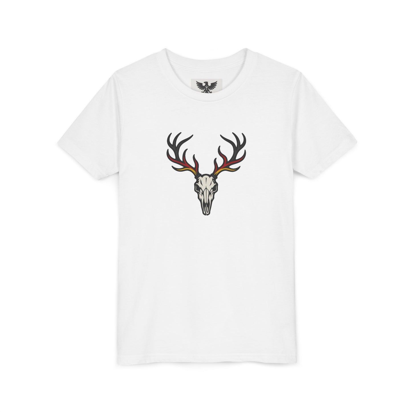 Hirschschädel Kinder T-Shirt | Youth Short Sleeve Tee mit Motiv