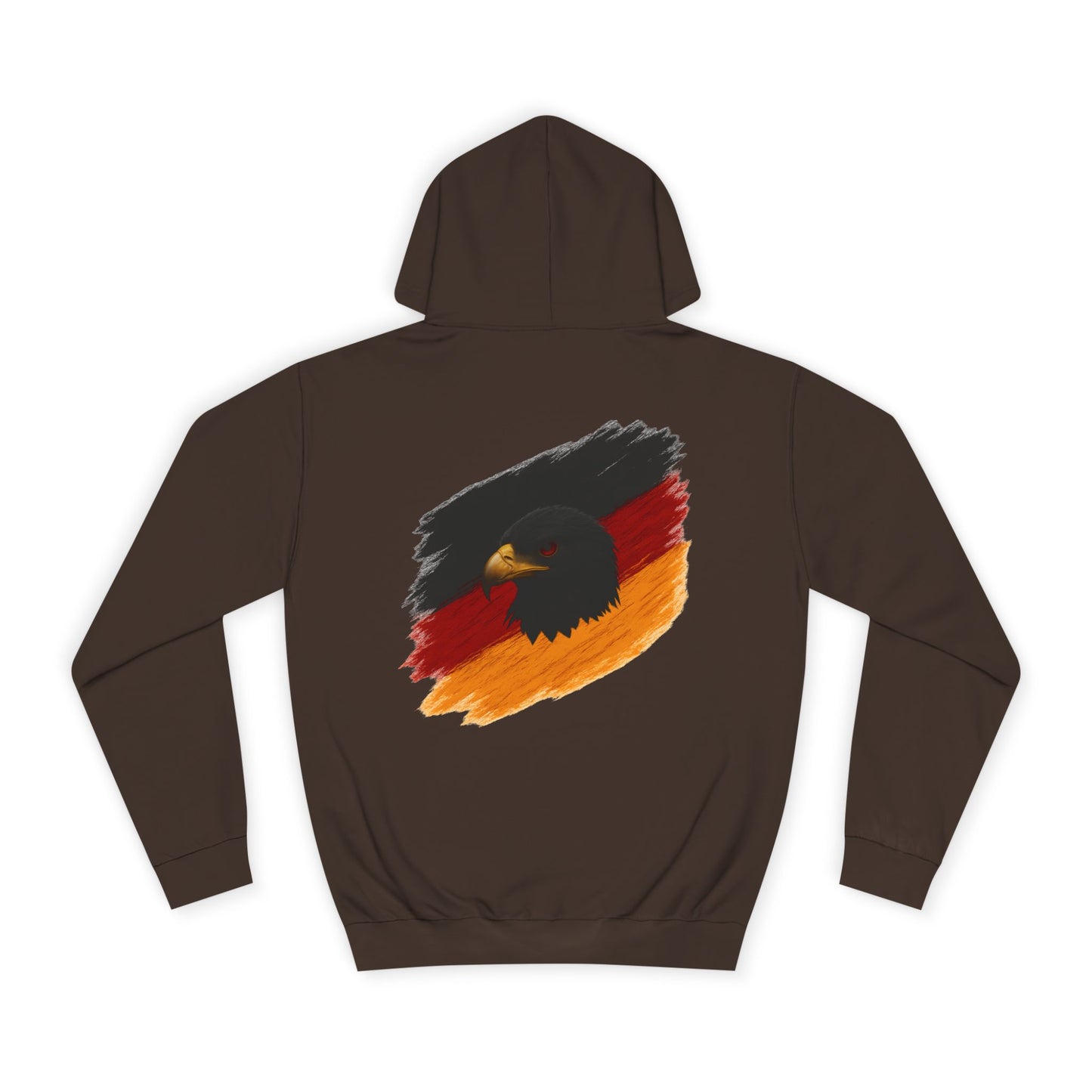 Adler Deutschland Hoodie | Unisex College Hoodie Schwarz-Rot-Gold