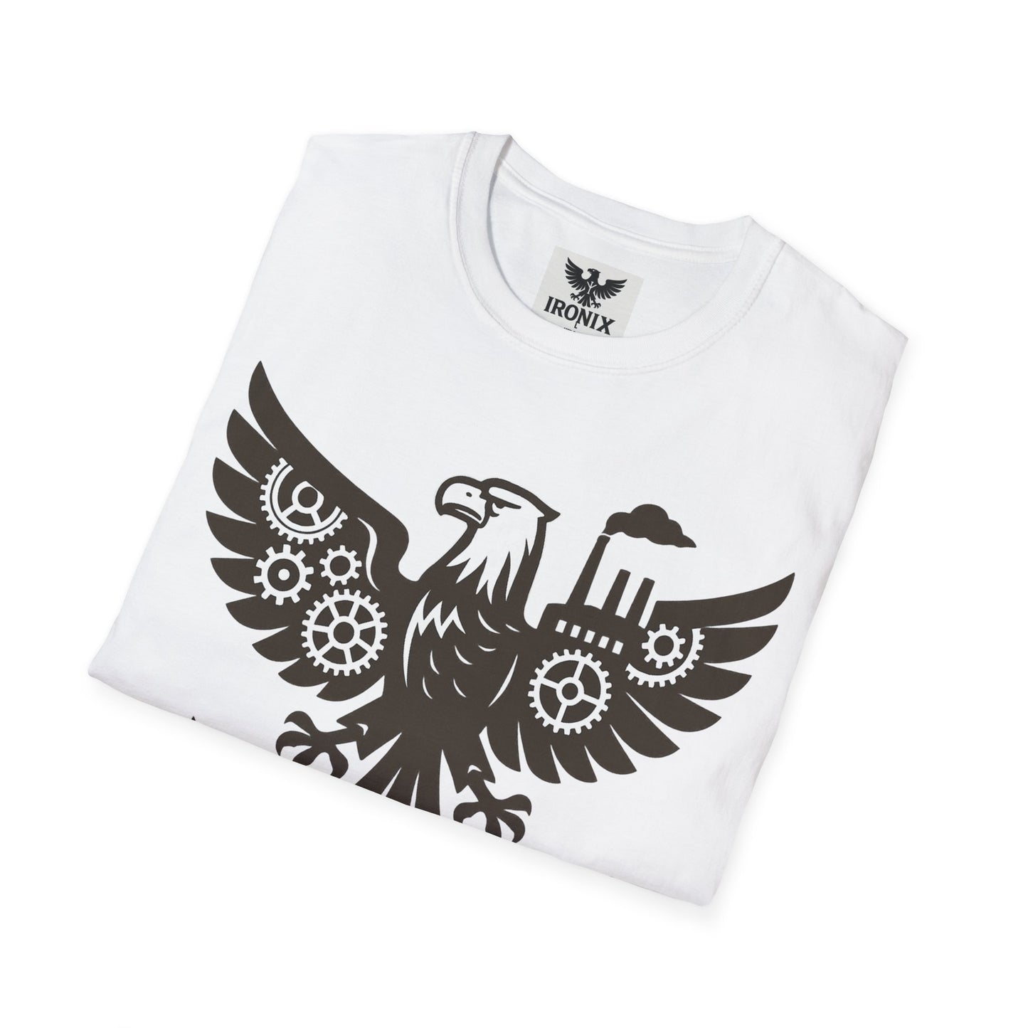 Eagle Graphic T-Shirt – Made in Germany Adler | Unisex Softstyle T-Shirt im Industrial-Vintage-Stil