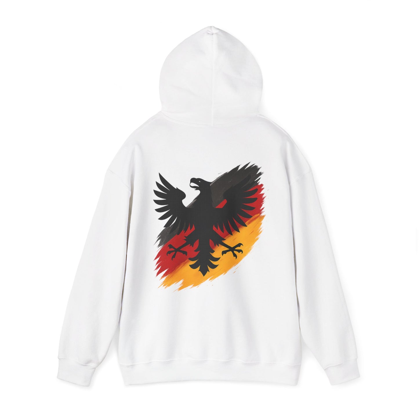 Deutscher Adler Hoodie | Unisex Heavy Blend™ Kapuzenpullover Schwarz-Rot-Gold