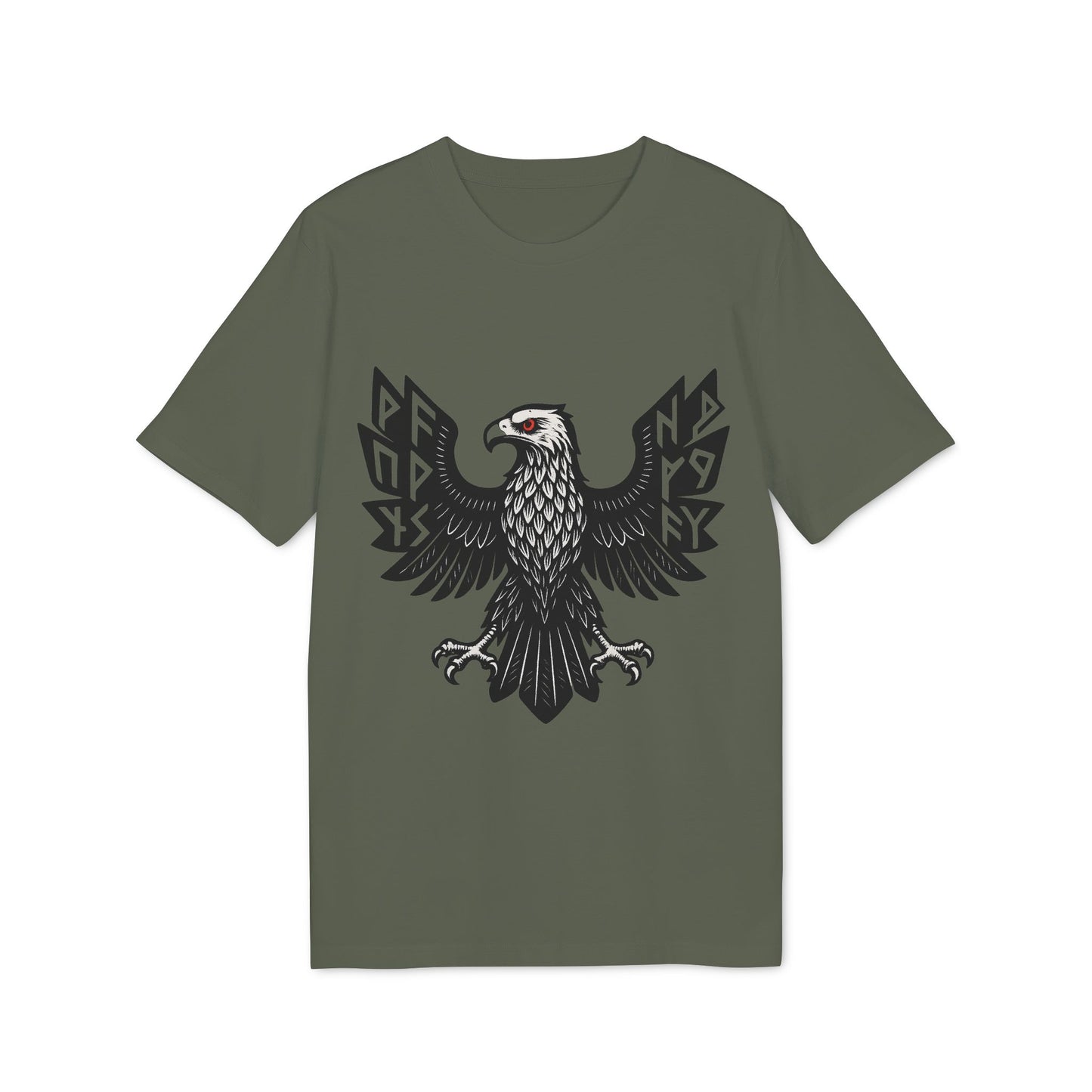 Edgy Graphic T-Shirt | Unisex Casual Wear mit schwarzem Adler – Modernes Streetwear-Design
