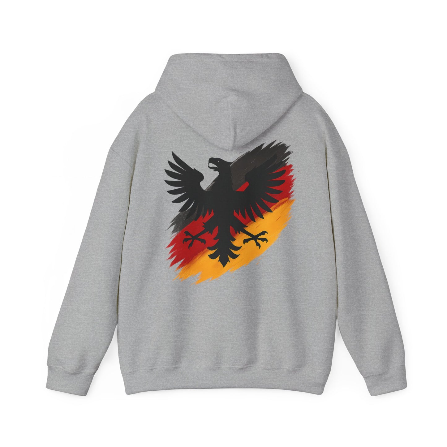 Deutscher Adler Hoodie | Unisex Heavy Blend™ Kapuzenpullover Schwarz-Rot-Gold
