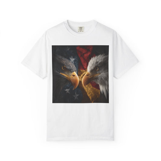 Deutsch-Amerikanische Freundschaft T-Shirt | Adler-Motiv in alter deutscher Schrift | Unisex Graphic Tee, Geschenk für Patrioten, 4th of July & Tag der Deutschen Einheit