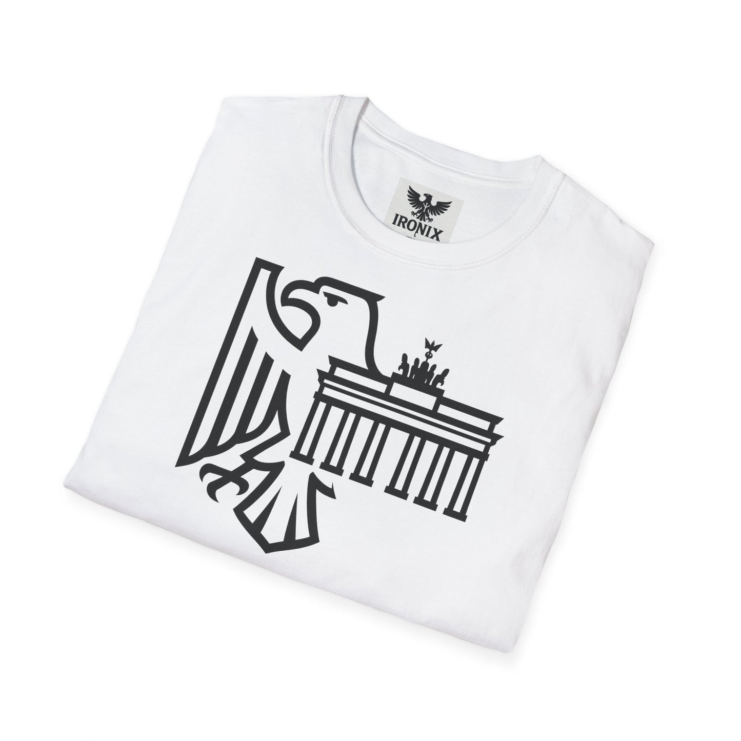 Berlin Adler T-Shirt | Unisex Softstyle Tee mit Brandenburger Tor
