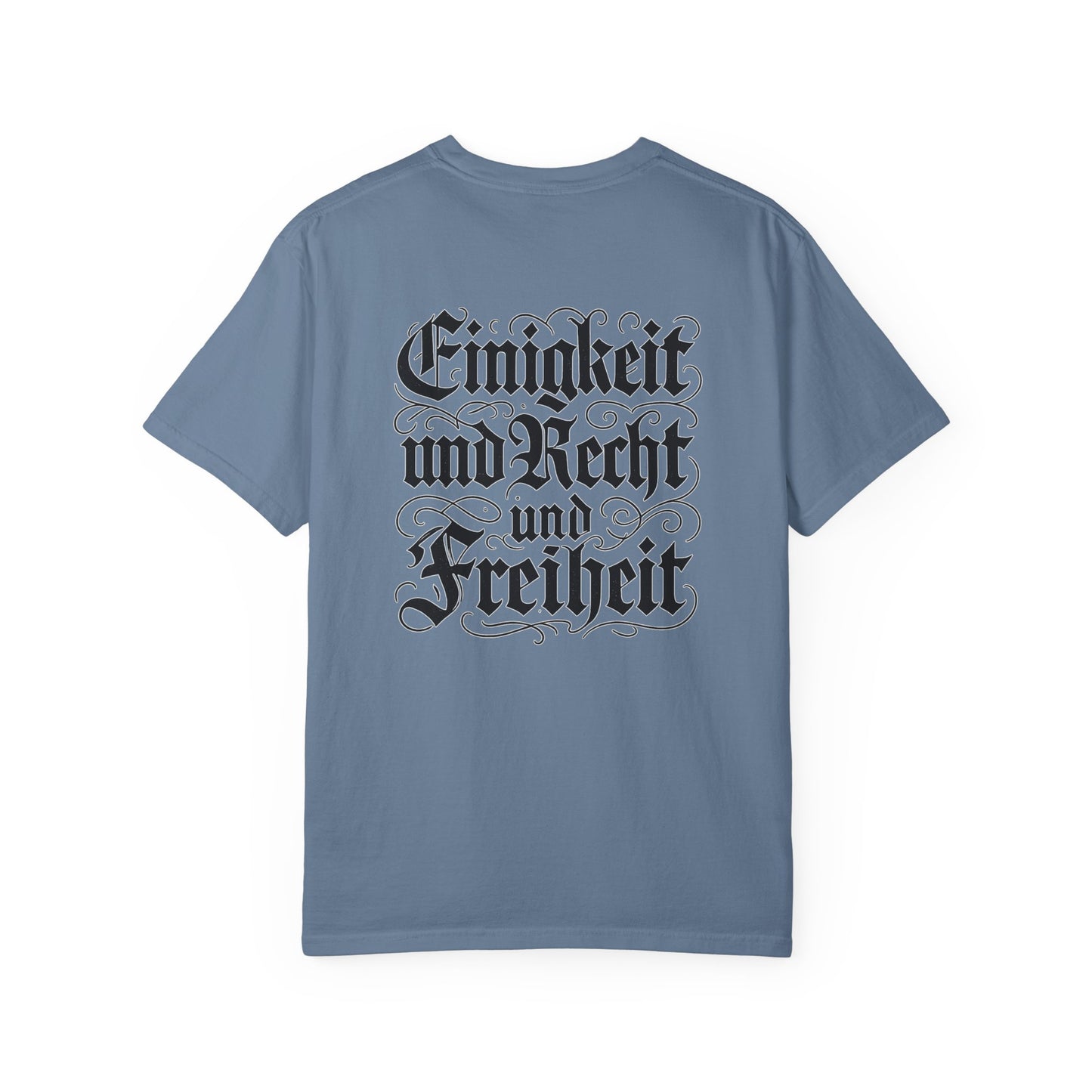 Deutsch-Amerikanische Freundschaft T-Shirt | Adler-Motiv in alter deutscher Schrift | Unisex Graphic Tee, Geschenk für Patrioten, 4th of July & Tag der Deutschen Einheit