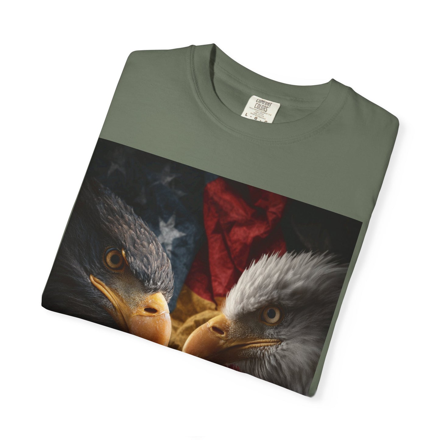 Deutsch-Amerikanische Freundschaft T-Shirt | Adler-Motiv in alter deutscher Schrift | Unisex Graphic Tee, Geschenk für Patrioten, 4th of July & Tag der Deutschen Einheit