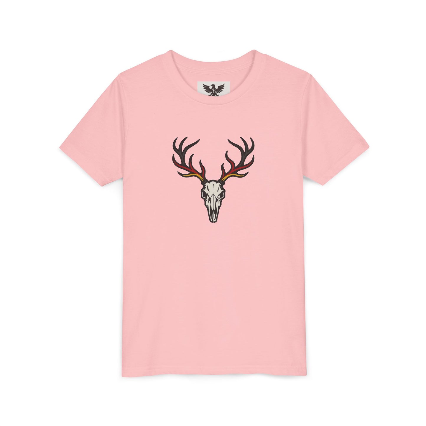 Hirschschädel Kinder T-Shirt | Youth Short Sleeve Tee mit Motiv