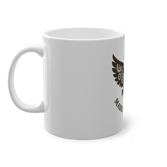 Adler Kaffeebecher | Keramik Mug 11 oz mit „Made in Germany“-Motiv