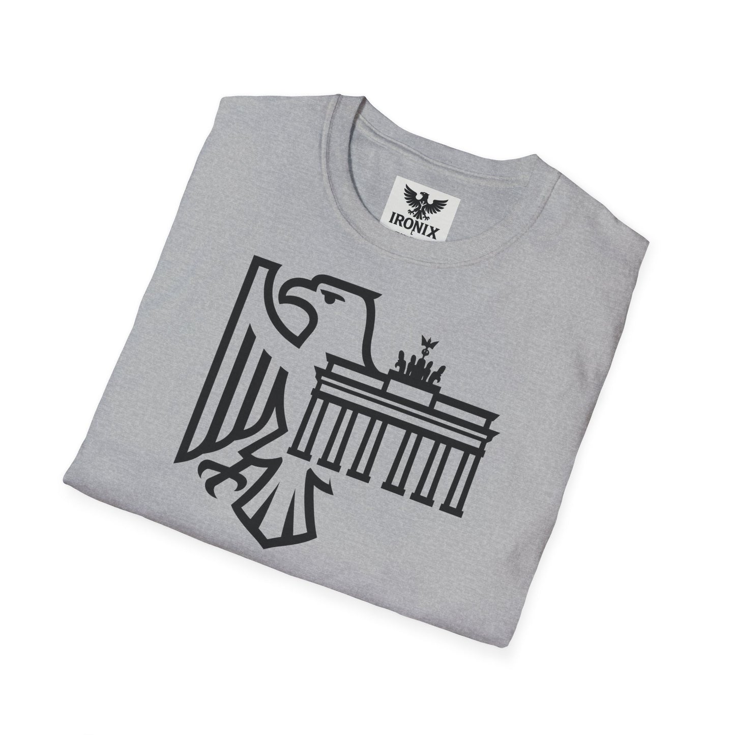Berlin Adler T-Shirt | Unisex Softstyle Tee mit Brandenburger Tor