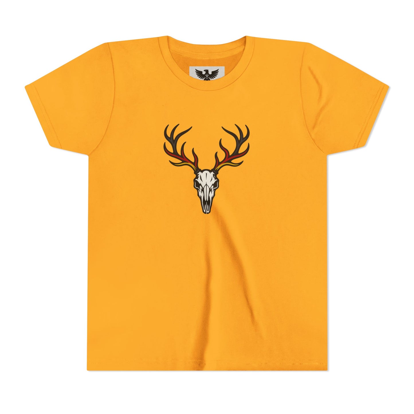 Hirschschädel Kinder T-Shirt | Youth Short Sleeve Tee mit Motiv
