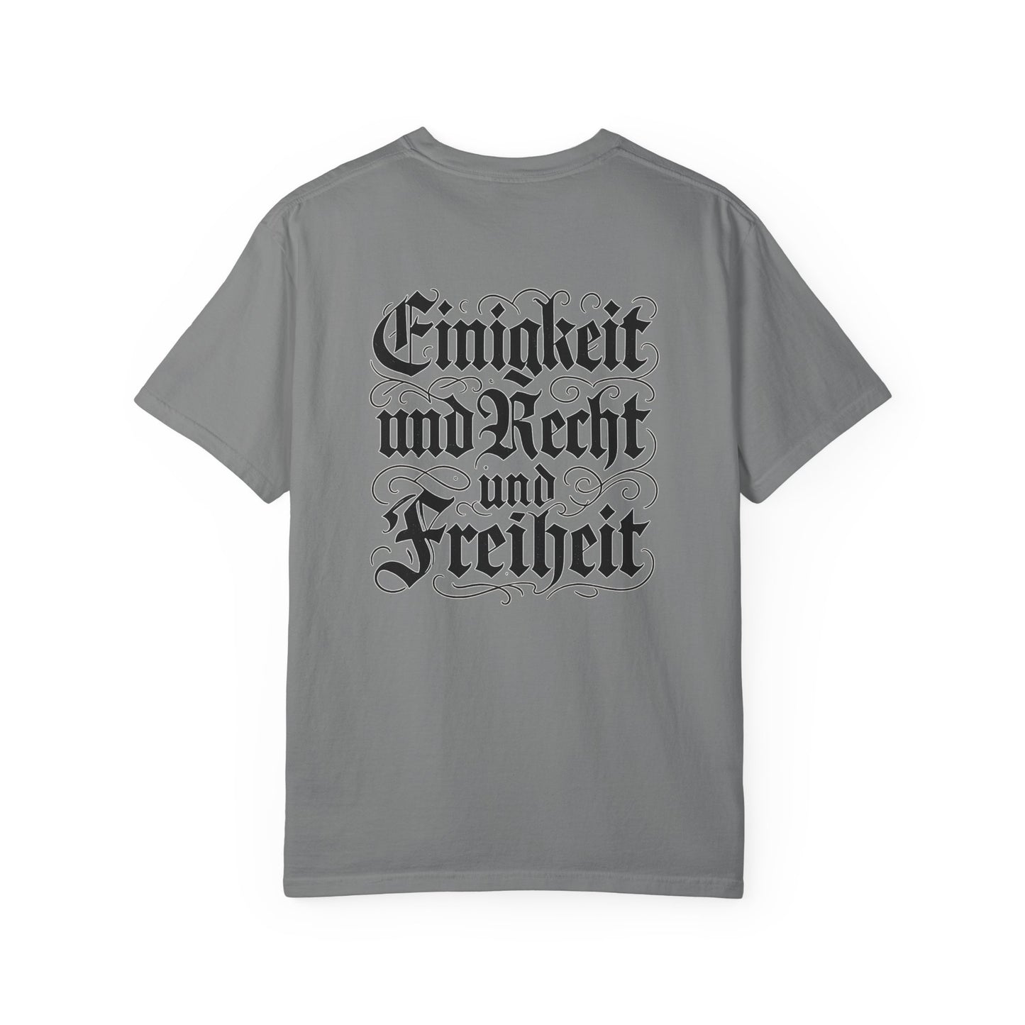 Deutsch-Amerikanische Freundschaft T-Shirt | Adler-Motiv in alter deutscher Schrift | Unisex Graphic Tee, Geschenk für Patrioten, 4th of July & Tag der Deutschen Einheit