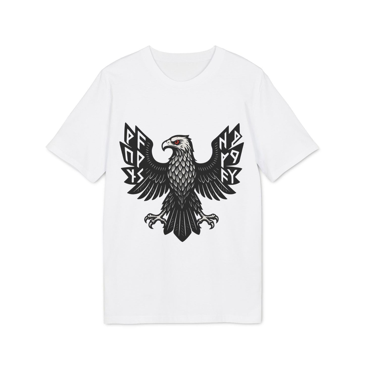 Edgy Graphic T-Shirt | Unisex Casual Wear mit schwarzem Adler – Modernes Streetwear-Design
