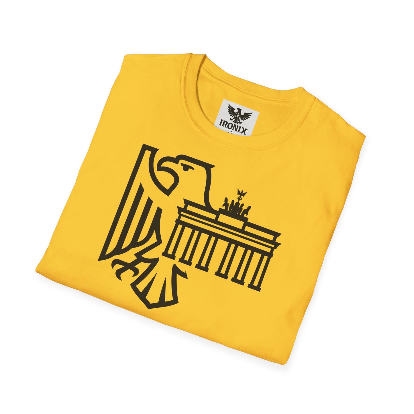 Berlin Adler T-Shirt | Unisex Softstyle Tee mit Brandenburger Tor