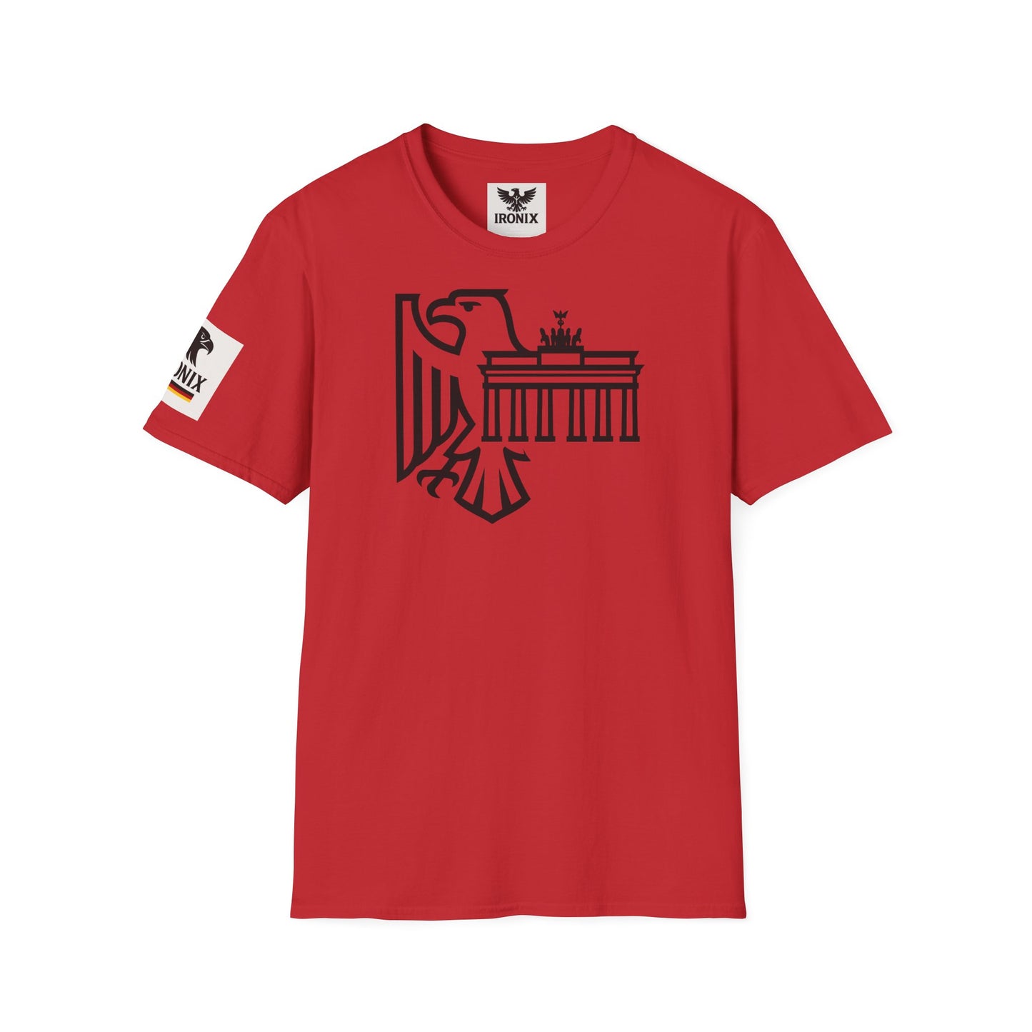 Berlin Adler T-Shirt | Unisex Softstyle Tee mit Brandenburger Tor