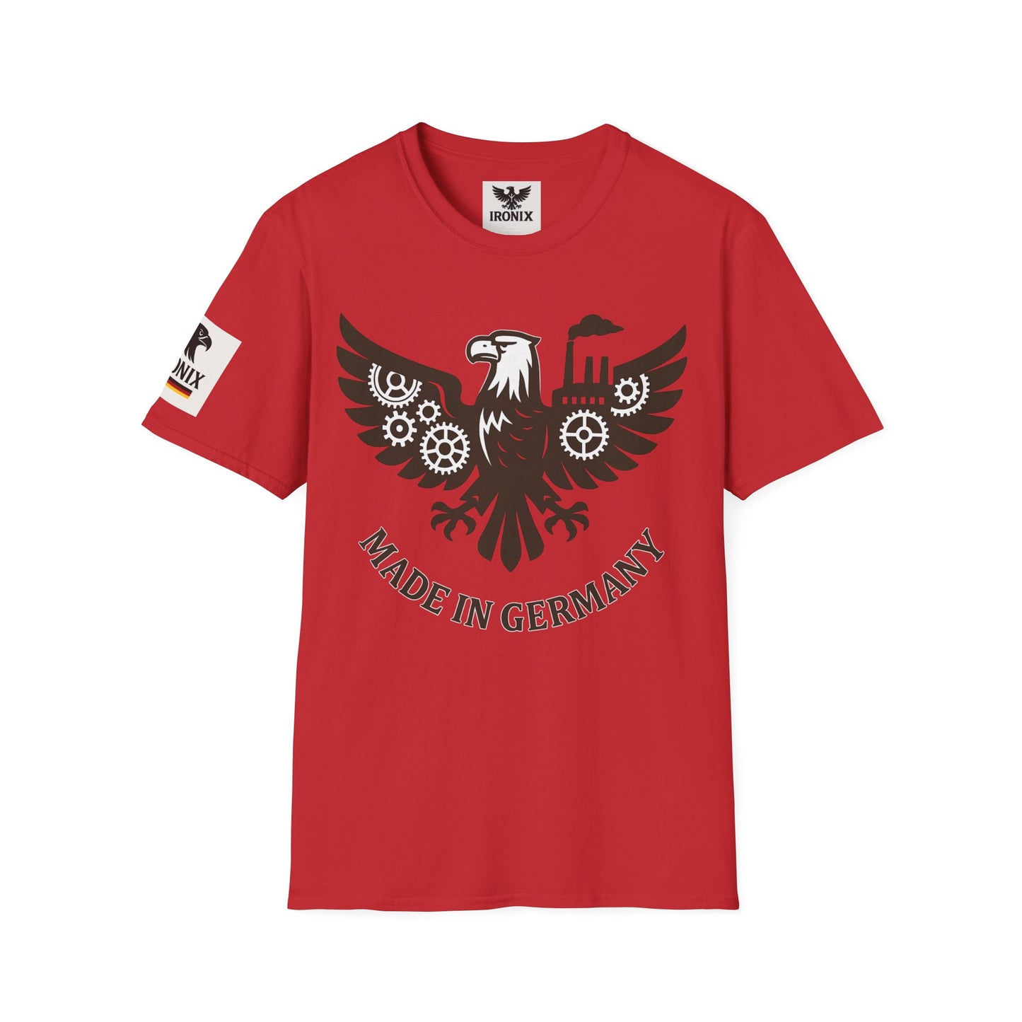 Eagle Graphic T-Shirt – Made in Germany Adler | Unisex Softstyle T-Shirt im Industrial-Vintage-Stil