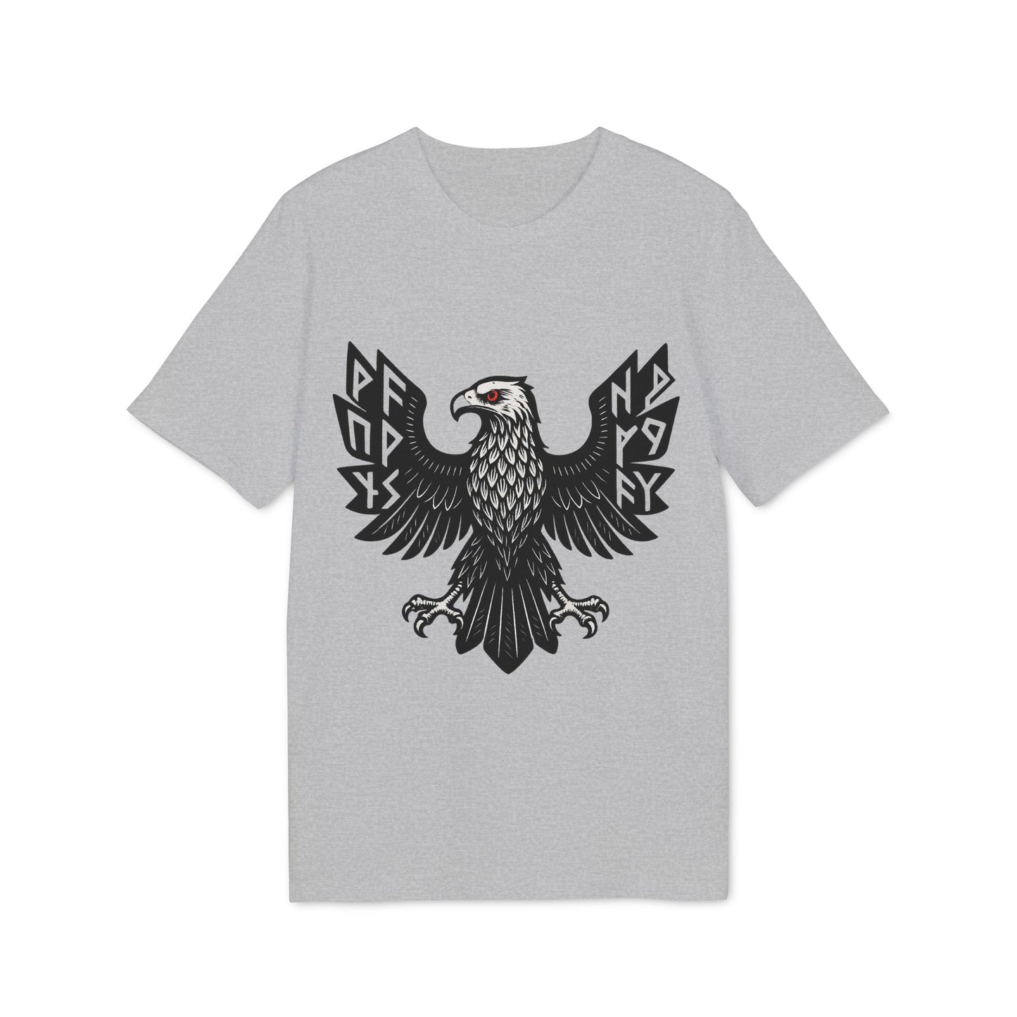 Edgy Graphic T-Shirt | Unisex Casual Wear mit schwarzem Adler – Modernes Streetwear-Design