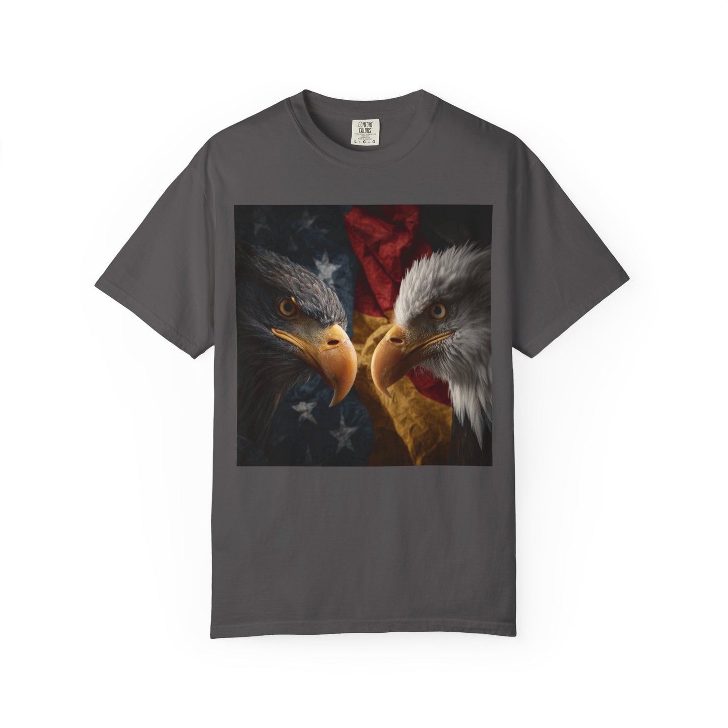 Deutsch-Amerikanische Freundschaft T-Shirt | Adler-Motiv in alter deutscher Schrift | Unisex Graphic Tee, Geschenk für Patrioten, 4th of July & Tag der Deutschen Einheit