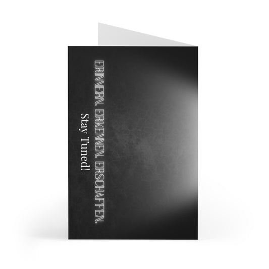 📜 Grußkarten-Set (7 Stk.) – „Erinnern, Erkennen, Erschaffen“