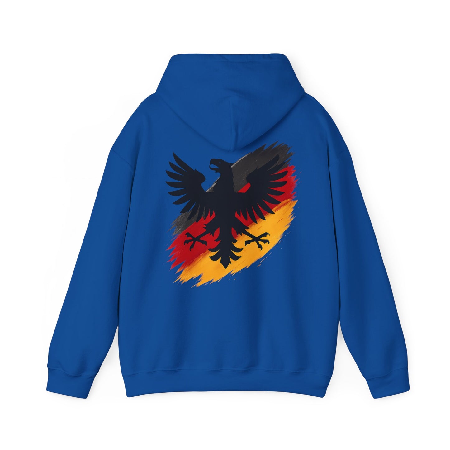 Deutscher Adler Hoodie | Unisex Heavy Blend™ Kapuzenpullover Schwarz-Rot-Gold