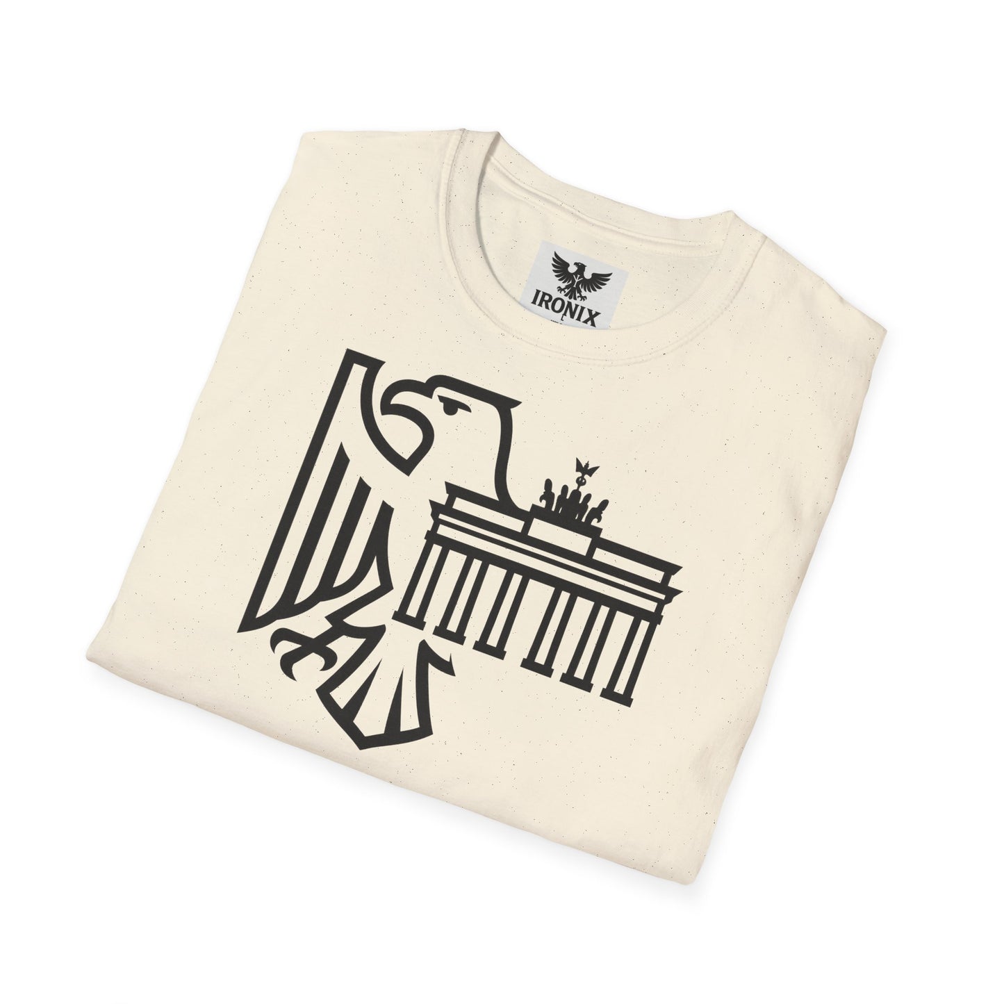 Berlin Adler T-Shirt | Unisex Softstyle Tee mit Brandenburger Tor