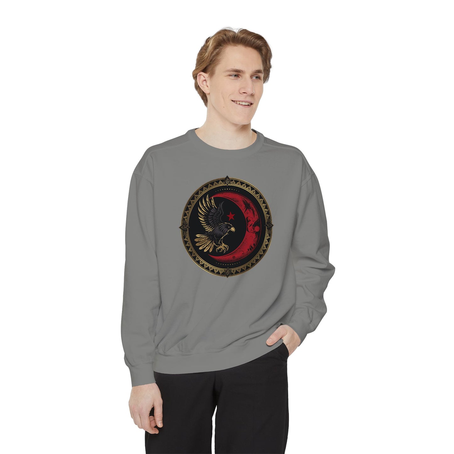 Deutsch-Türkische Freundschaft Sweatshirt – Zwei Kulturen, ein Stolz | Unisex Pullover mit Adler & Halbmond | Statement Sweater, Geschenkidee
